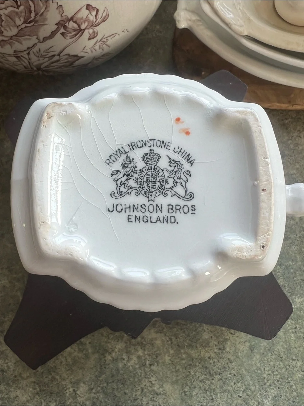 Johnson Bros. Ironstone Small Antique Pitcher
